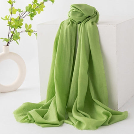 Dopamine-Color Wool Scarf