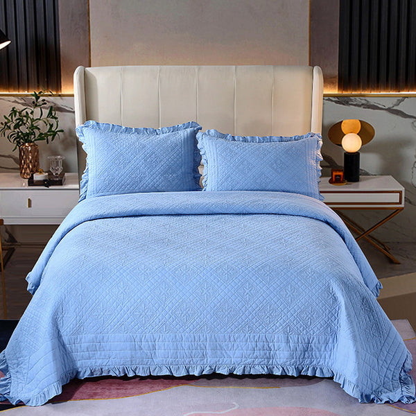 Clearance Washable Pure Cotton Quilt With Fungus Trim King Size