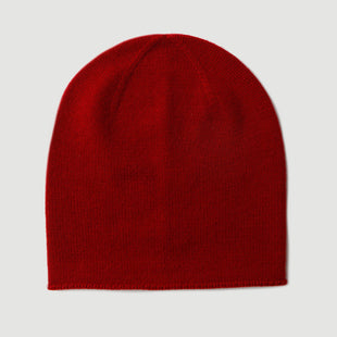 Knitted Rolled-edge Cashmere Beanie