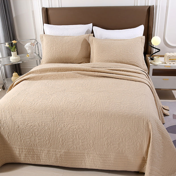 Machine Washable Solid Pattern Cotton Quilt