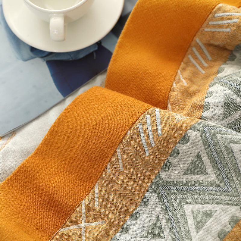 Patterned Five-layer Cotton Throw Blanket