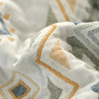 Patterned Five-layer Cotton Throw Blanket