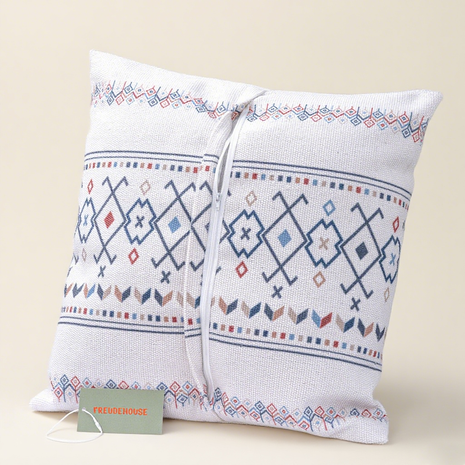 Pure Cotton Knitted Pillow - Symbols