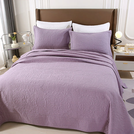 Machine Washable Solid Pattern Cotton Quilt