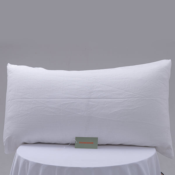 Washable Linen Pillowcase White