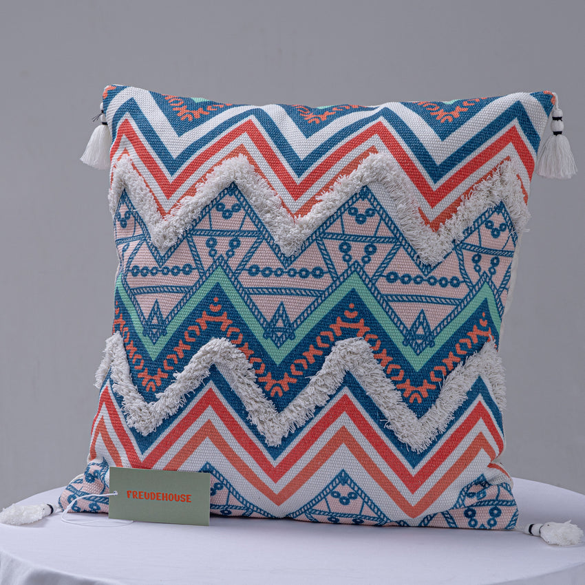 Pure Cotton Knitted Pillow - Fluffy