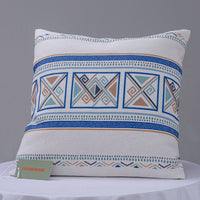 Pure Cotton Knitted Pillow - Geometric