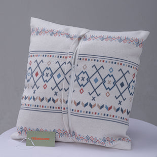 Pure Cotton Knitted Pillow - Symbols