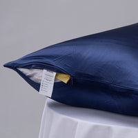 19 Momme Silk Pillowcase Navy Blue