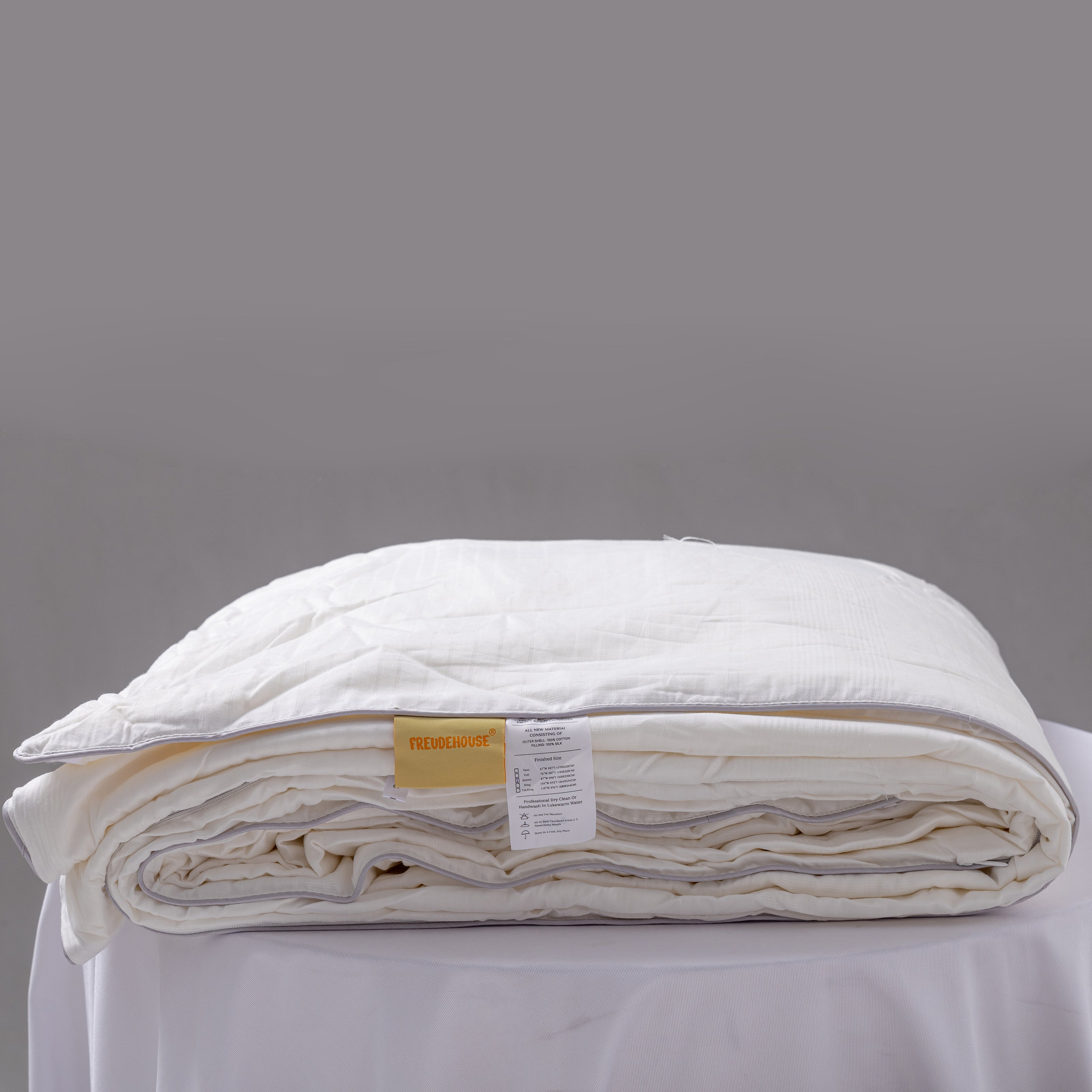 Ultra Cozy Linen Duvet Cover + Silk Comforter Set