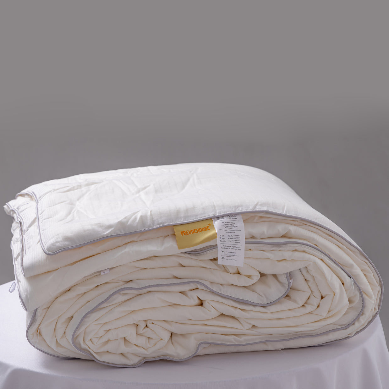 Ultra Cozy Linen Duvet Cover + Silk Comforter Set