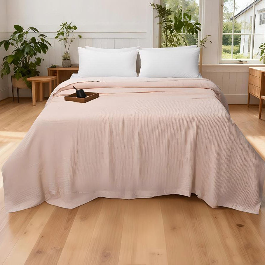 Artisan-Stitched Cotton Blanket