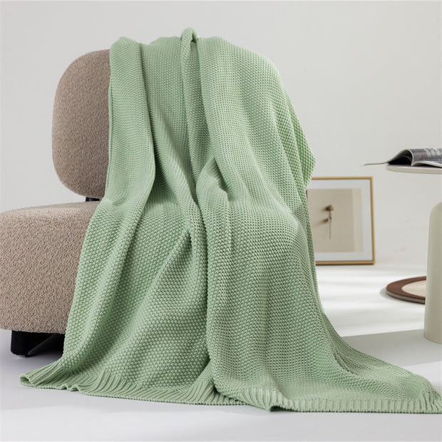 Cotton Knitted Throw