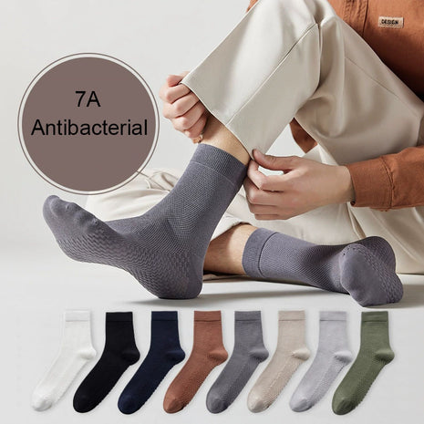 7A Grade Antibacterial Cotton Socks For Men(8 Packs)