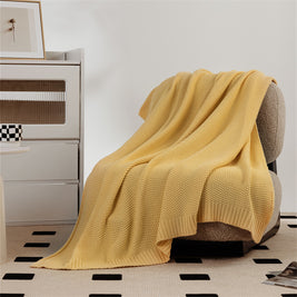 Cotton Knitted Throw