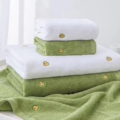 Avocado Print Cotton Towel Set