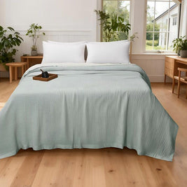 Artisan-Stitched Cotton Blanket