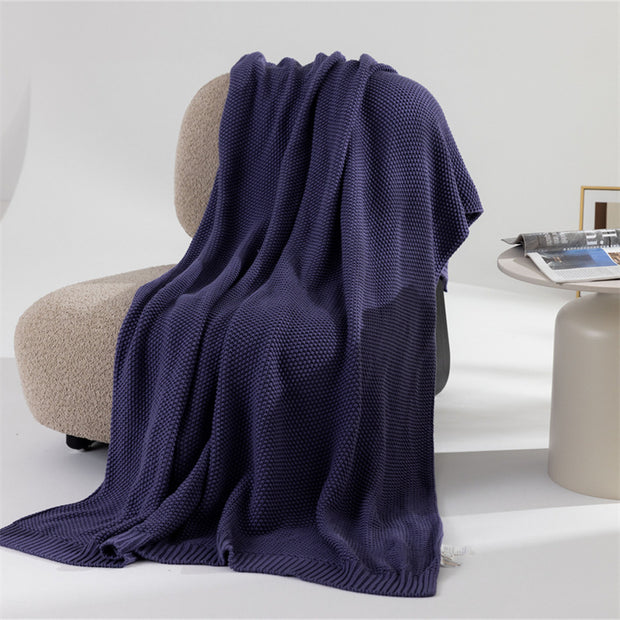 Cotton Knitted Throw