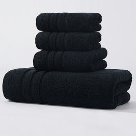 Pure Cotton Contrast Color Towel Set