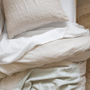 Ultra Cozy Linen Duvet Cover + Silk Comforter Set