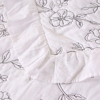 Washable Cotton Quilt With Floral Pattern