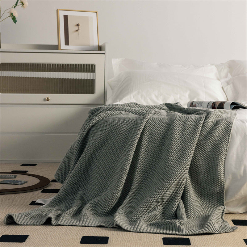 Cotton Knitted Throw