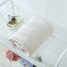 Premium Thick Cotton Towel Set with Elegant Edging