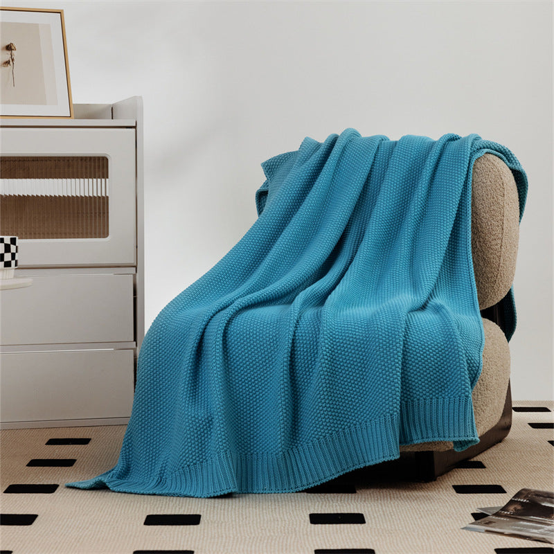 Cotton Knitted Throw