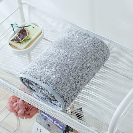 Premium Thick Cotton Towel Set with Elegant Edging