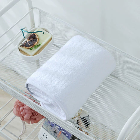 Premium Thick Cotton Towel Set with Elegant Edging