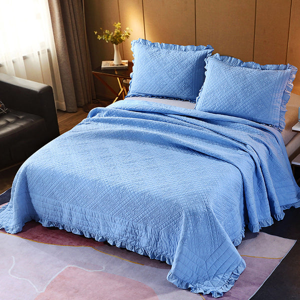 Clearance Washable Pure Cotton Quilt With Fungus Trim King Size