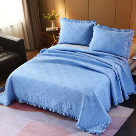 Clearance Washable Pure Cotton Quilt With Fungus Trim King Size