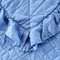 Washable Pure Cotton Quilt With Fungus Trim