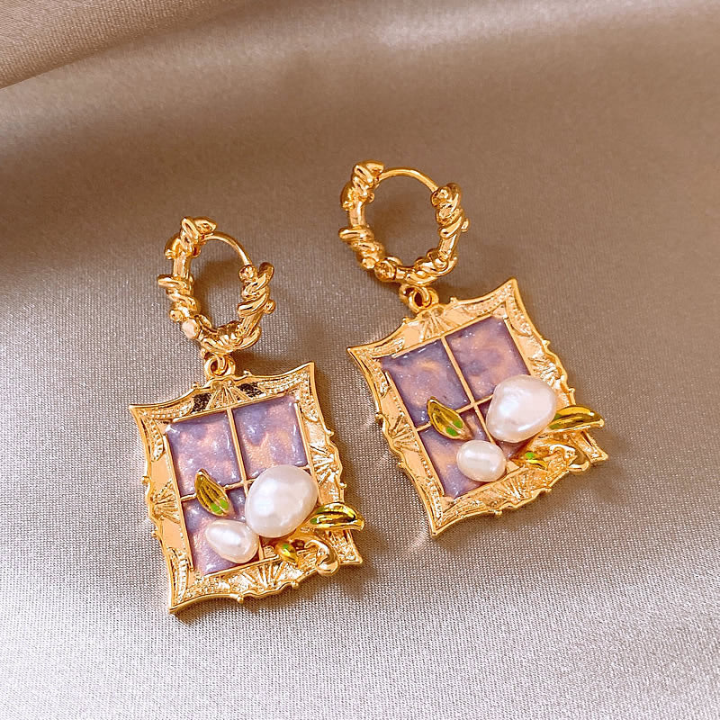Baroque Style Irregular Pearl Earrings