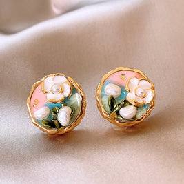 Baroque Style Irregular Pearl Earrings