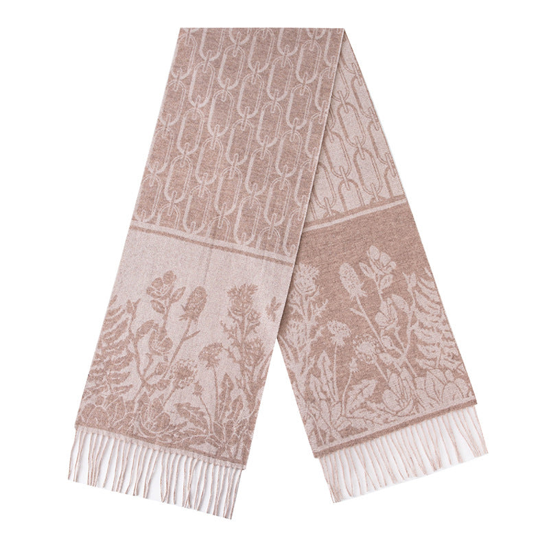 Ultra Soft Jacquard Wool Scarf
