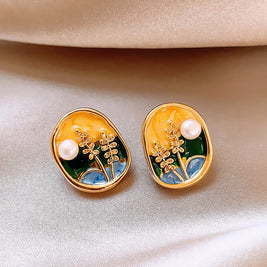 Baroque Style Irregular Pearl Earrings