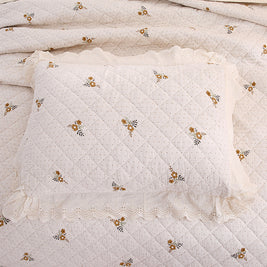 Washable Cotton Quilt Set With Cute Cartoon Pattern