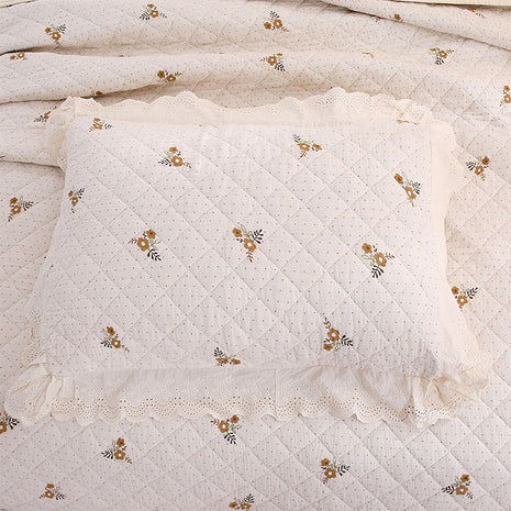 Washable Cotton Quilt Set With Cute Cartoon Pattern