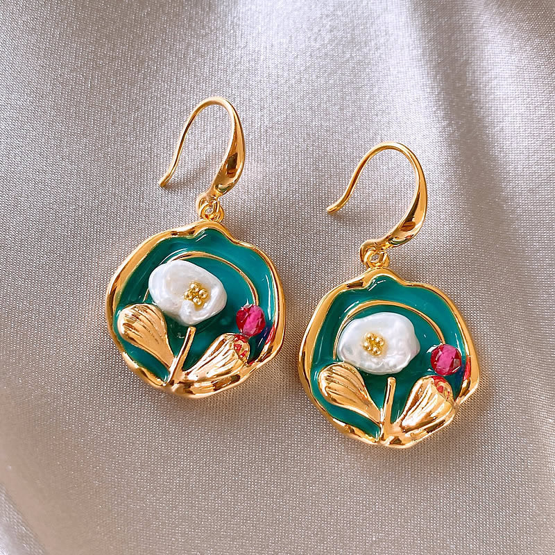 Baroque Style Irregular Pearl Earrings