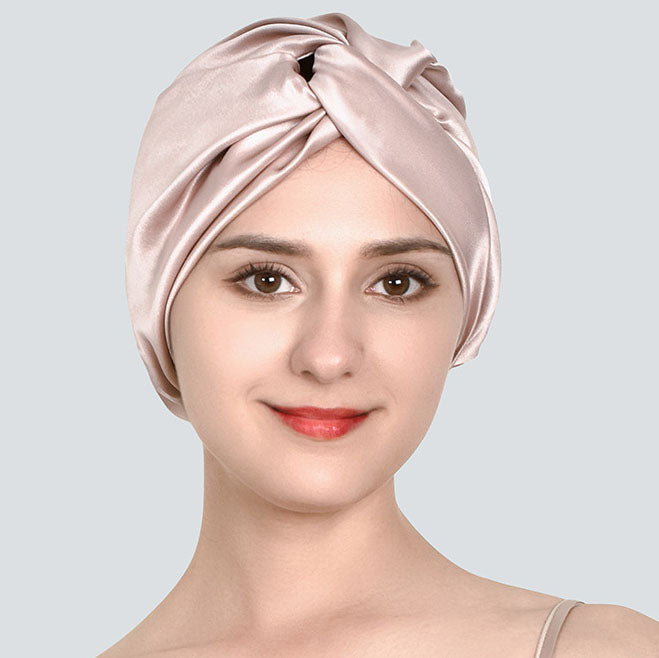 Luxurious 19 Momme Double-Sided Silk Sleep Cap