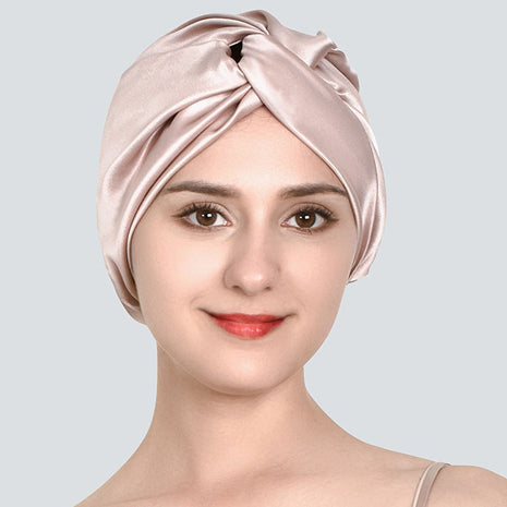 Luxurious 19 Momme Double-Sided Silk Sleep Cap