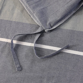 Wide Striped Pure Cotton Bedding Sheet Set