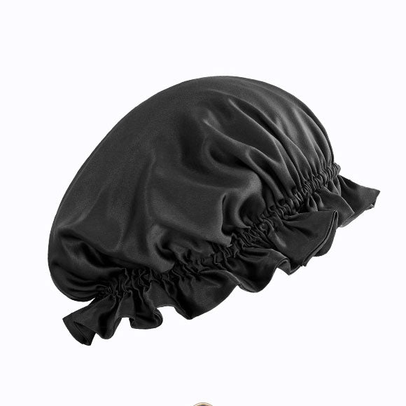 19 Momme Reversible Ruffled Silk Sleep Cap