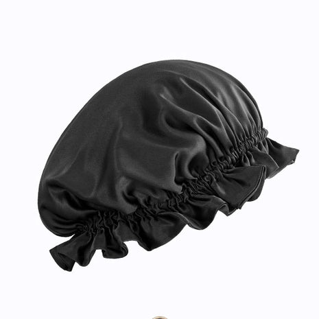 19 Momme Reversible Ruffled Silk Sleep Cap