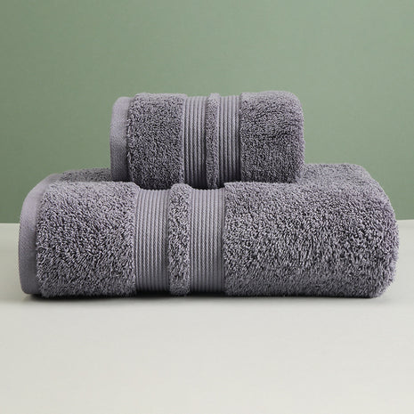 Solid Color Cotton Towel Set