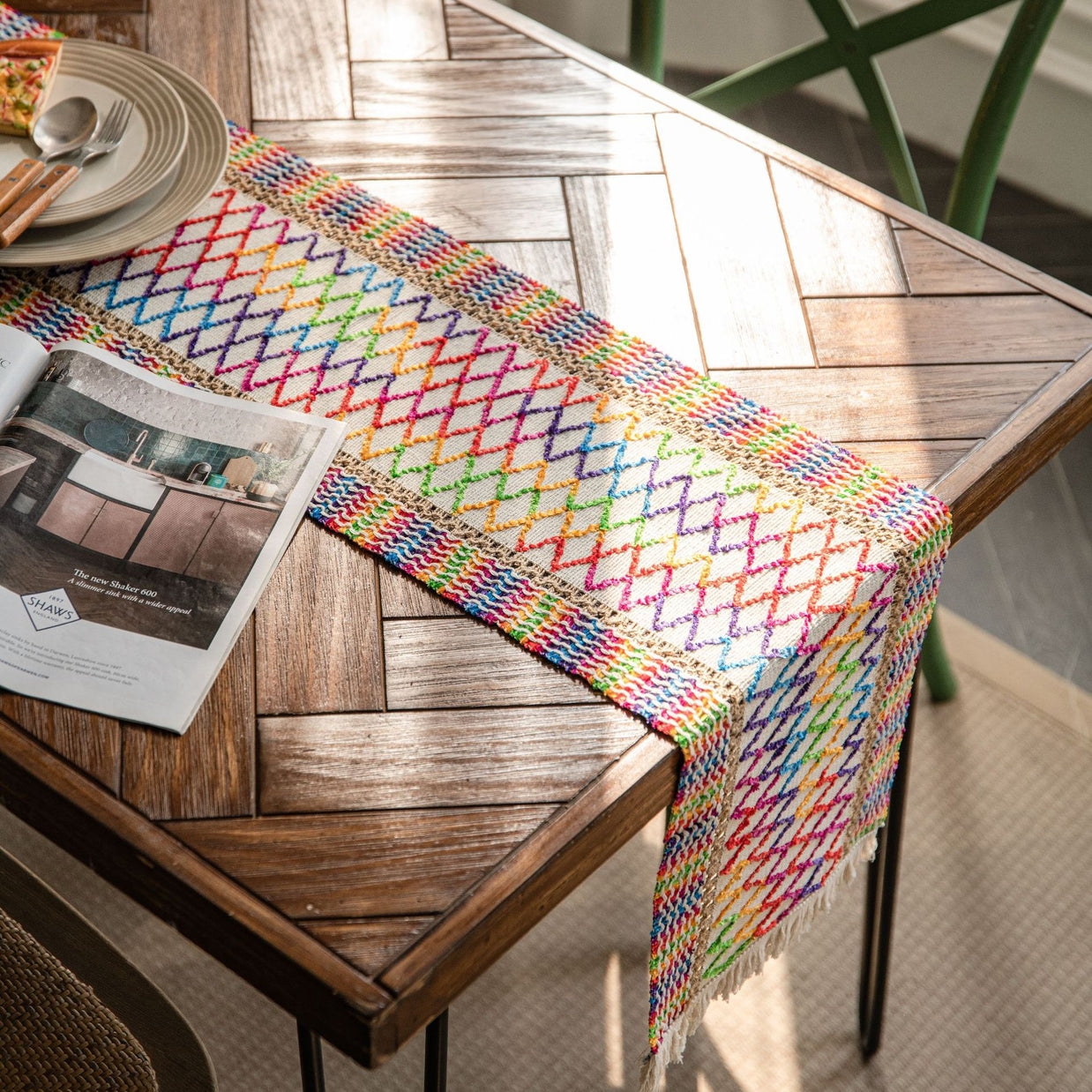 Colorful Diamond Grid