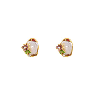 Baroque Style Irregular Pearl Earrings