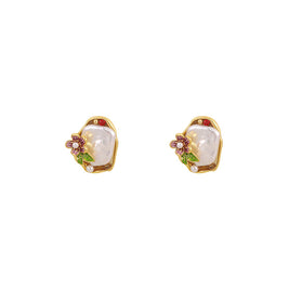 Baroque Style Irregular Pearl Earrings