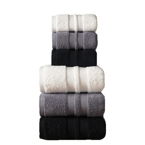 Solid Color Cotton Towel Set